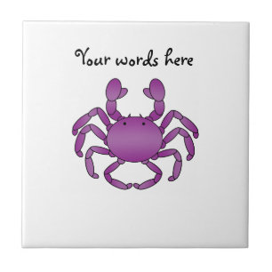Azulejo De Cerâmica Caranguejo roxo