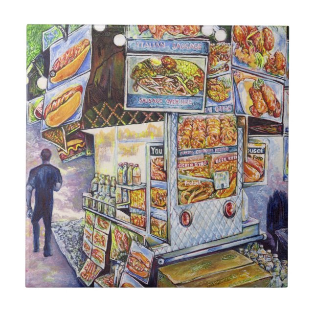 Azulejo De Cerâmica Carga de trabalho artística extraordinária (Frente)