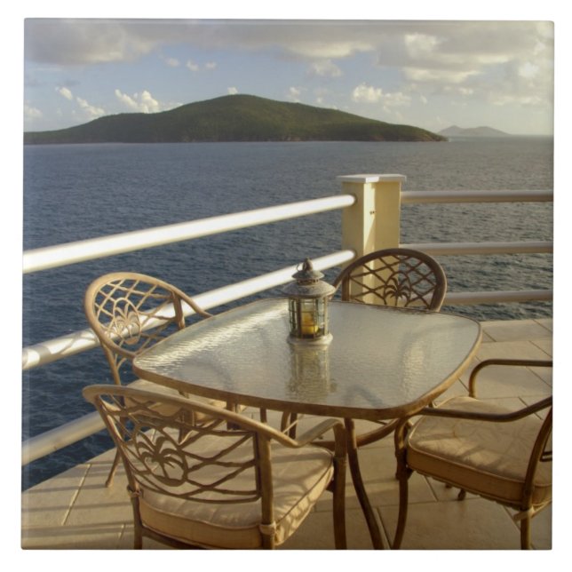 Azulejo De Cerâmica Caribe, Ilhas Virgens Americanas, Rua. Ver (Frente)