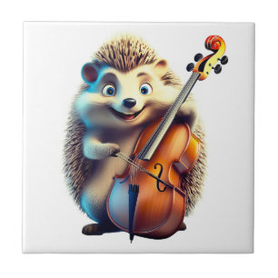 Azulejo De Cerâmica Caricatura, Cartoon, Ilustração Um musical