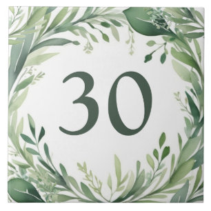 Azulejo De Cerâmica Carimbo de Número de Casa Personalizado da Marca N