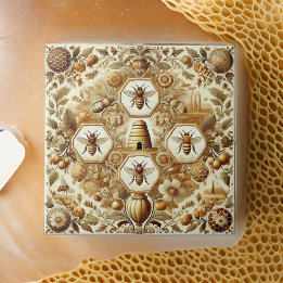 Azulejo De Cerâmica Carimbos de apicultura Ucrânia Cera de apicultura