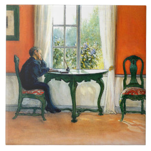 Azulejo De Cerâmica Carl Larsson - Leitura Necessária