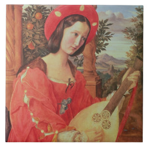 Azulejo De Cerâmica Carla Bianca von Quandt, c.1820 (óleo em canvas)
