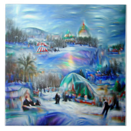 Azulejo De Cerâmica Carnaval de inverno