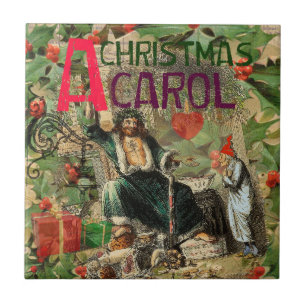 Azulejo De Cerâmica Carol Scrooge Art Impressão Trabalho de arte