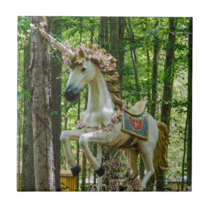 Azulejo De Cerâmica Carousel Unicorn