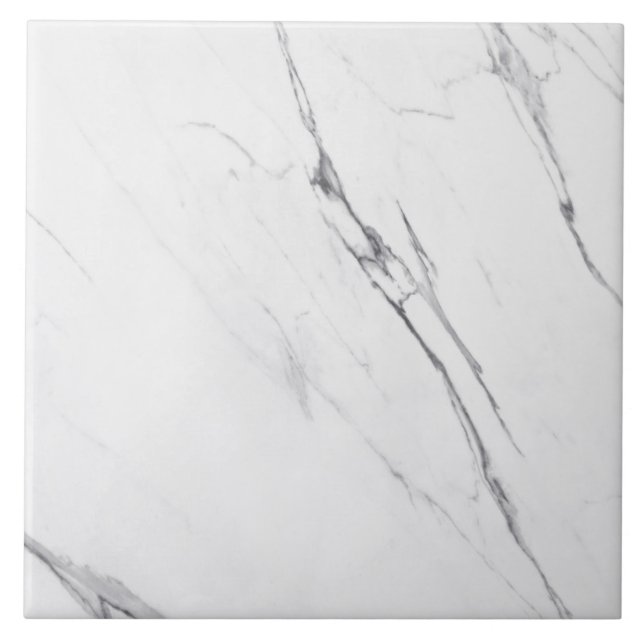 Azulejo De Cerâmica Carrara Branca, Simples Moderna, Marble (Frente)