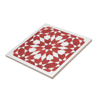 Azulejo De Cerâmica Carreau cérémique Mosaïque marocaine rouge ZELLIGE
