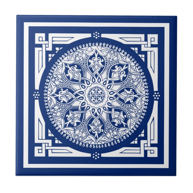 Azulejo De Cerâmica Carreau mandala (Frente)