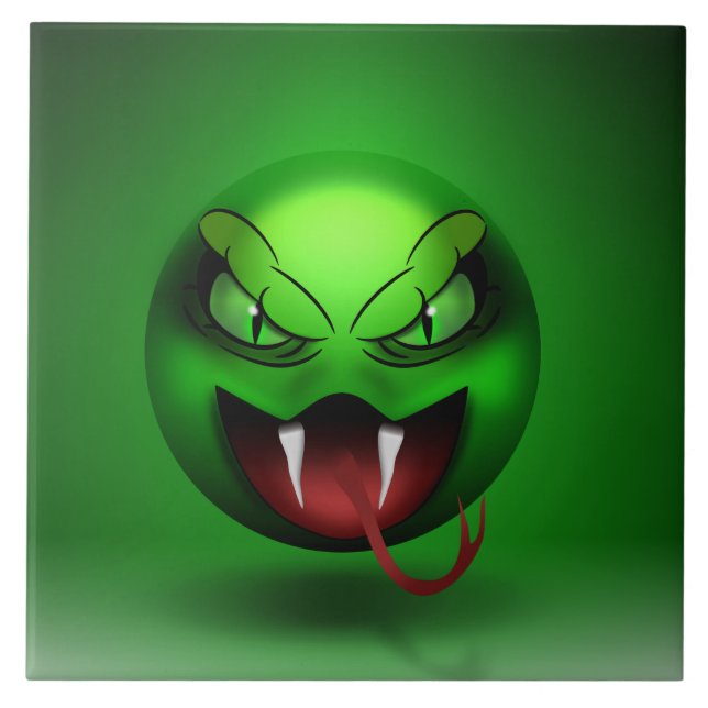 Azulejo De Cerâmica Carreau Snakemoji (Frente)