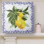 Azulejo De Cerâmica Carreaux en céramique avec des citrons<br><div class="desc">Carreaux en céramique avec des citrons azulejo cerâmico com limões,  decor de limão italiano,  azulejo cerâmico italiano,  azulejo de limões franceses de país,  azulejo cerâmico para empilhadores,  decoração de cozinha de limão, </div>