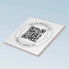 Azulejo De Cerâmica Carregue seu próprio código QR e texto personalizá