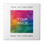 Azulejo De Cerâmica Carregue Seu Próprio Logotipo Ou Imagem Fotográfic<br><div class="desc">Modelo Personalizado Elegante Carregue Sua Própria Imagem Fotográfica,  Azulejos cerâmicos Quadrados Da Empresa De Logotipo Para Empresas.</div>