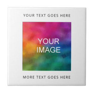 Azulejo De Cerâmica Carregue Seu Próprio Logotipo Ou Imagem Fotográfic