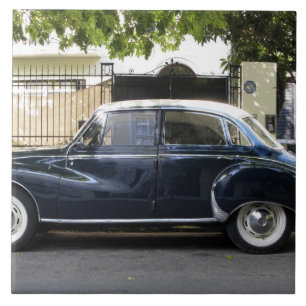 Azulejo De Cerâmica Carro Audi antigo, mas muito bem conservado.