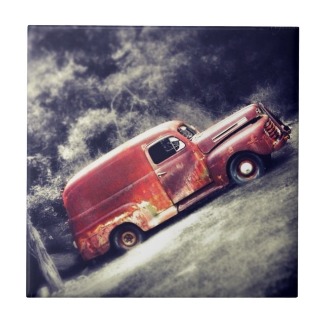 Azulejo De Cerâmica Carro clássico (Frente)