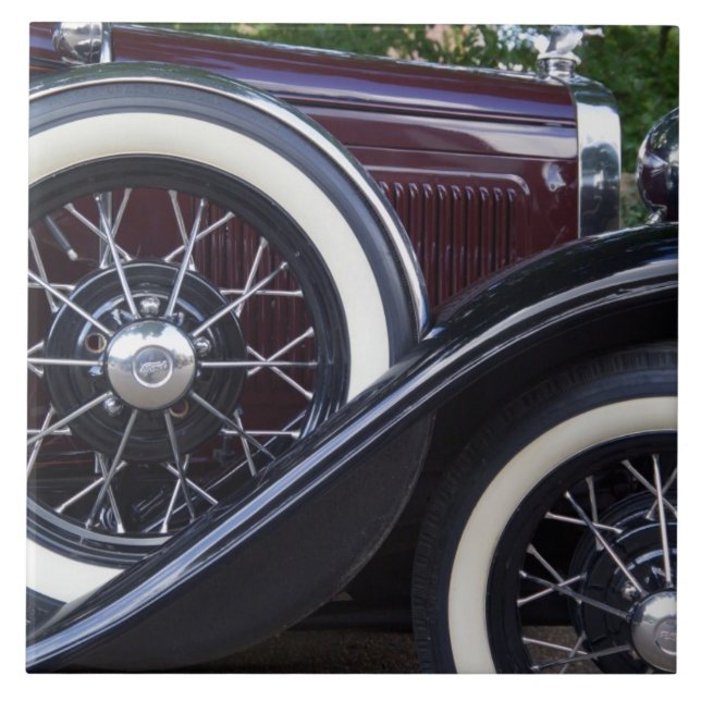 Azulejo De Cerâmica Carro Clássico Ford A 1930 (Frente)