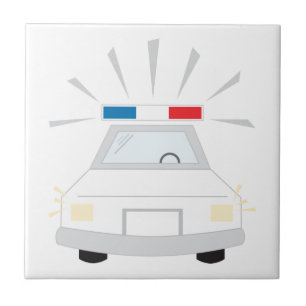 Azulejo De Cerâmica Carro da Polícia