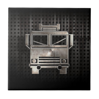 Azulejo De Cerâmica Carro de bombeiros áspero