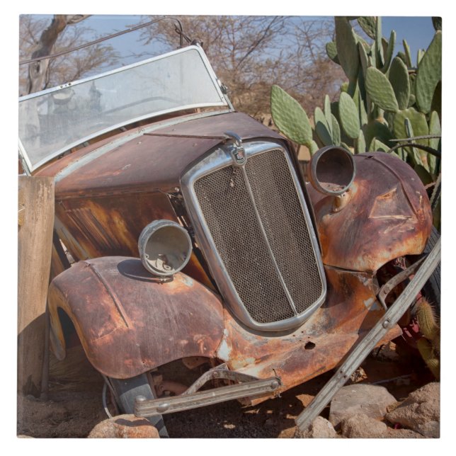 Azulejo De Cerâmica Carro de lixo (Frente)