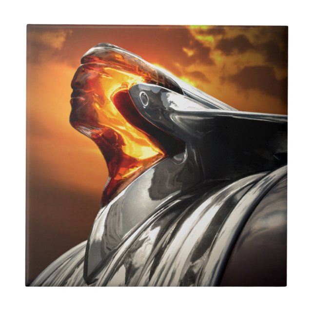 Azulejo De Cerâmica Carro principal do clássico de Pontiac Chieftain (Frente)