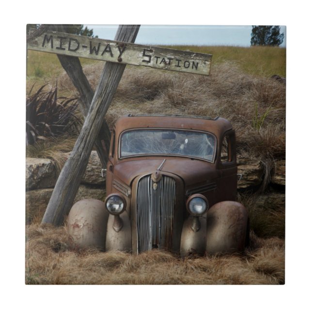 Azulejo De Cerâmica Carro velho (Frente)