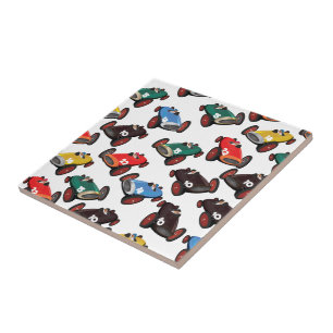 Azulejo De Cerâmica Carros de Corrida Antigos
