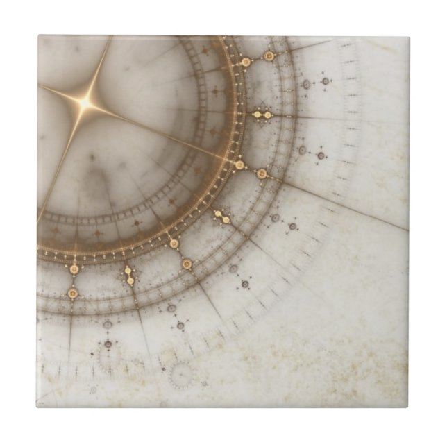 Azulejo De Cerâmica Carta náutica antiga, Grunge (Frente)