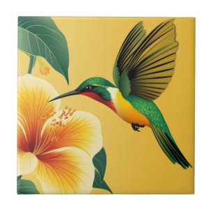 Azulejo De Cerâmica Cartão postal nº 1 do HUMMINGBIRD