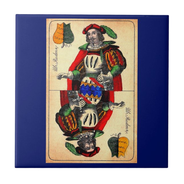 Azulejo De Cerâmica Cartão tarot do século XIX n.º 1 (Frente)