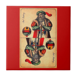 Azulejo De Cerâmica Cartão tarot do século XIX n.º 2