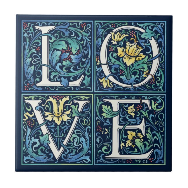 Azulejo De Cerâmica Cartas de amor (Frente)