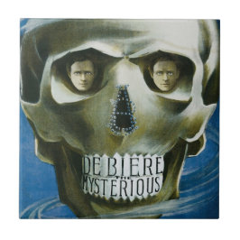 Azulejo De Cerâmica Cartaz Mágico Vintage, De Biere o Misterioso