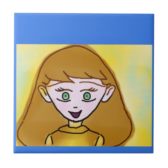Azulejo De Cerâmica Cartoon (Frente)