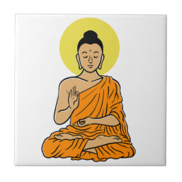 Azulejo De Cerâmica Cartoon do Buda Buddhism.net