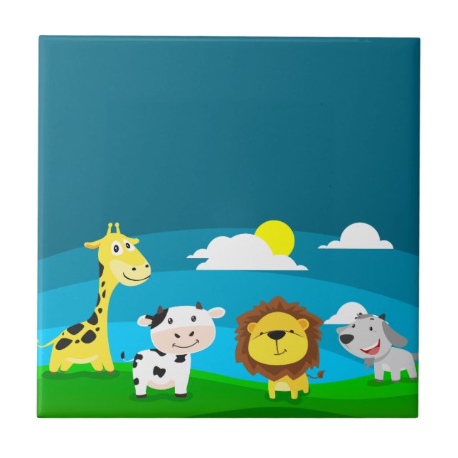 Azulejo De Cerâmica Cartoons (Frente)