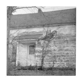 Azulejo De Cerâmica Casa Abandonada Edição Música Bird