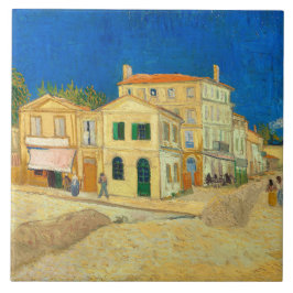 Azulejo De Cerâmica Casa Amarela de Vincent Van Gogh