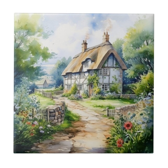 Azulejo De Cerâmica Casa de Campo Inglesa (Frente)