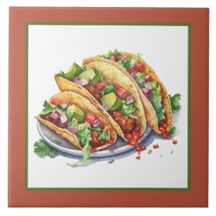 Azulejo De Cerâmica Casa de comida legal mexicana