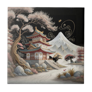 Azulejo De Cerâmica Casa de parecer favorável japonês