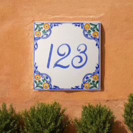 Azulejo De Cerâmica Casa Mediterrânea Número – Arancia