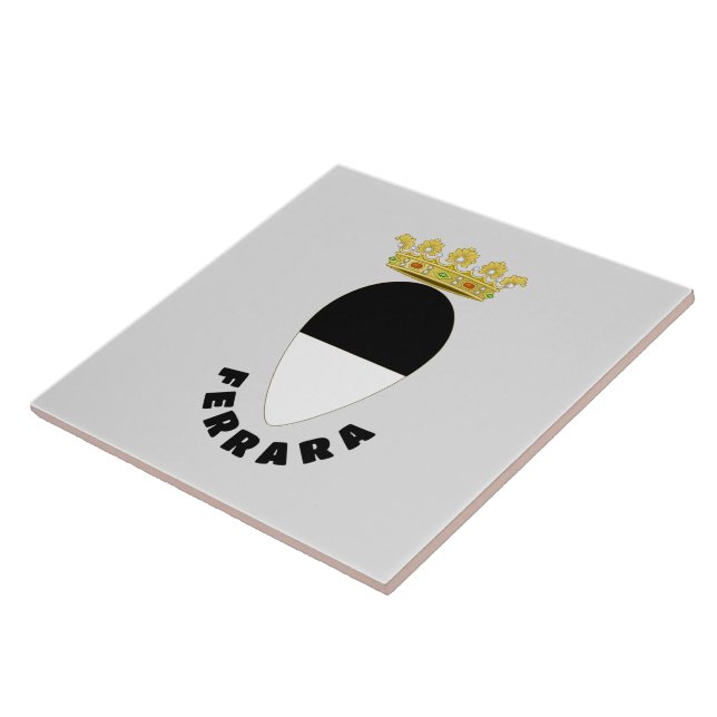 Azulejo De Cerâmica Casaco de Armas de Ferrara, ITÁLIA (Lateral)