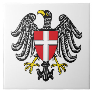 Azulejo De Cerâmica Casaco de Armas de Viena (Áustria)