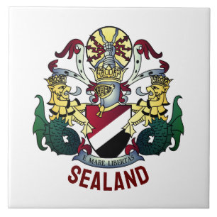 Azulejo De Cerâmica Casaco de Armas do Principado de Sealand