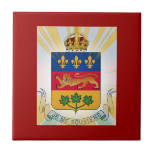 Azulejo De Cerâmica Casaco de armas do Quebec