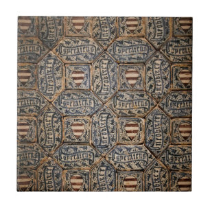 Azulejo De Cerâmica Casaco de armas do século 15 espanhol