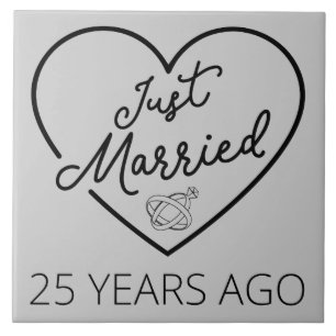 Azulejo De Cerâmica Casados há 25 Anos III