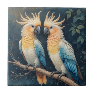 Azulejo De Cerâmica Casal de Cenoura Cockatoo
